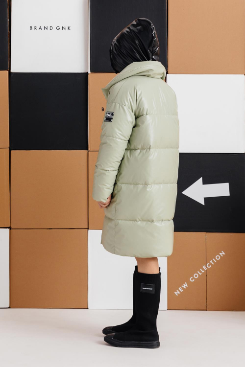 Пальто для девочки GnK С-790 фото