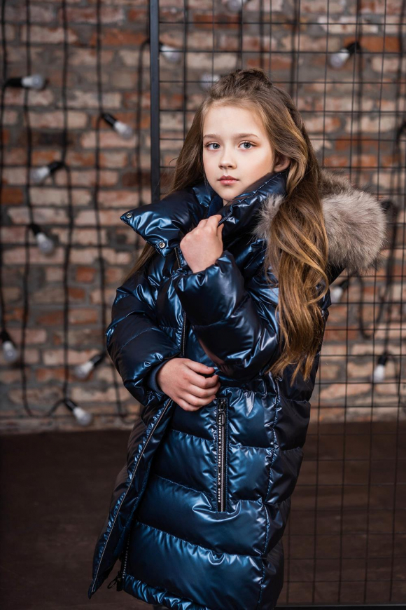 Пальто для девочки GnK З-871 фото