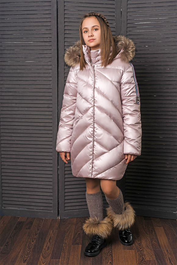 Пальто для девочки GnK ЗС-824 фото